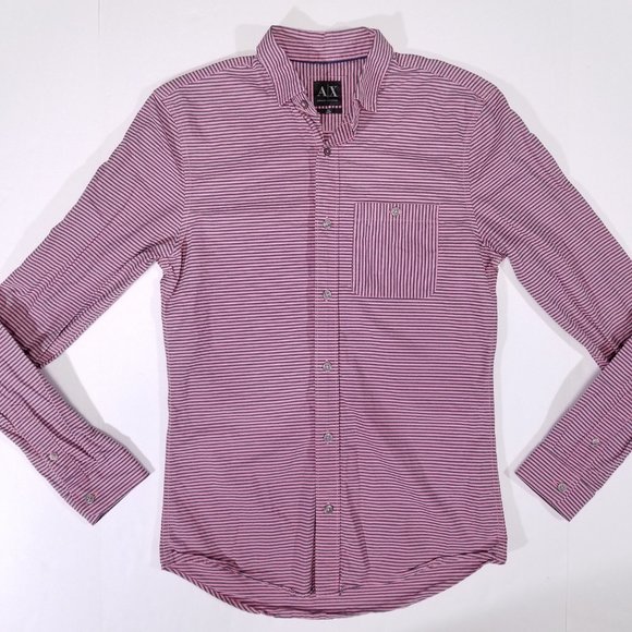 Armani Exchange Other - Armani Exchange Slim Striped Casual Button Up